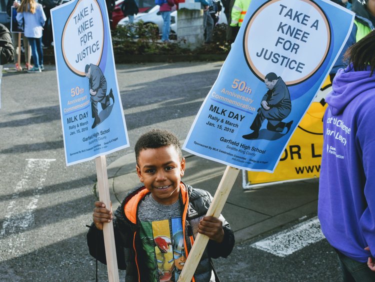 Child at MLK March