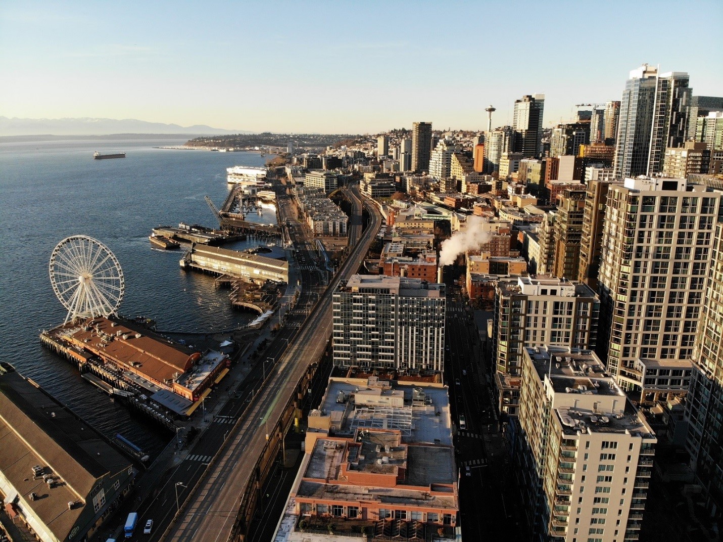 Image credit: Chun Kwan. SR 99 Alaskan Way Viaduct 2019. Looking north.
