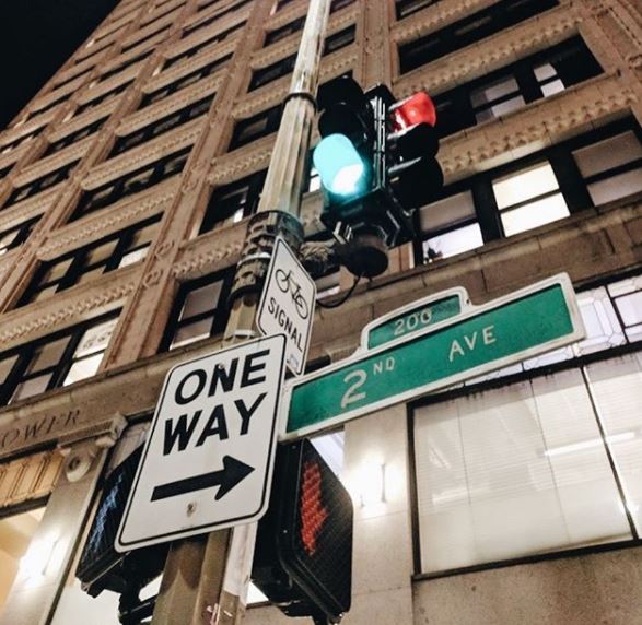 Street sign on 2nd Ave.