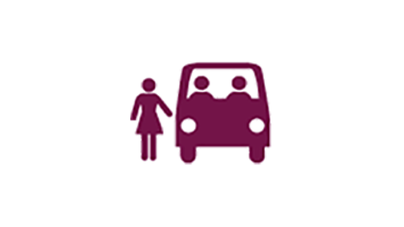 Rideshare and Vanpool icon