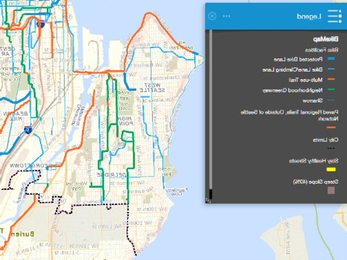 Seattle Bike Map screenshot