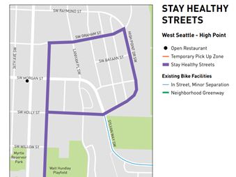 Stay Healthy Streets at West Seattle - High Point Map